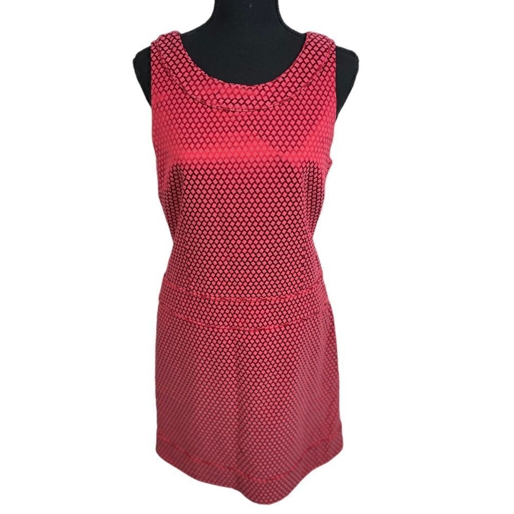 #115 PINK TARTAN Fushia Sleeveless Dress